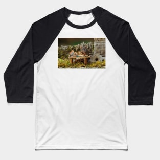 George the mouse in a log pile House color NHS heart Baseball T-Shirt